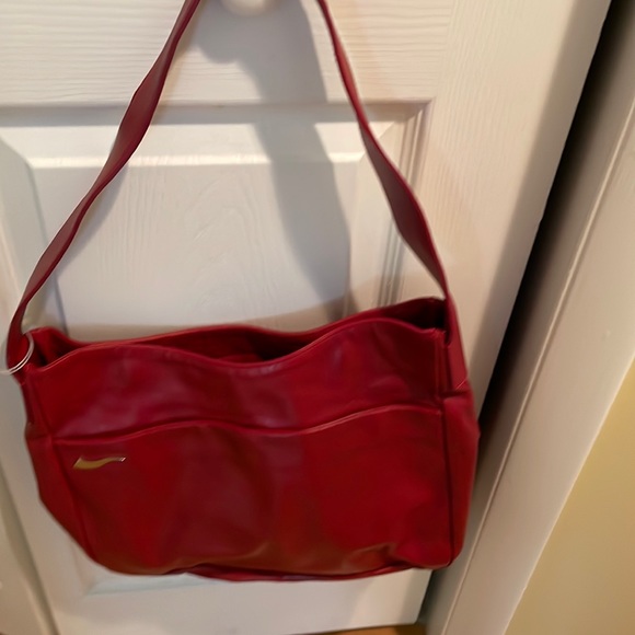 ♥️HP♥️ NWOT VTG Francesco Biasia Red Leather Bag - Picture 1 of 5